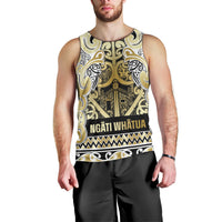 Aotearoa Iwi Ngati Whatua Men Tank Top Maori Wharenui House Tribal Pattern