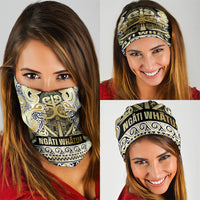 Aotearoa Iwi Ngati Whatua Neck Gaiter Maori Wharenui House Tribal Pattern