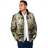Aotearoa Iwi Ngati Whatua Padded Jacket Maori Wharenui House Tribal Pattern