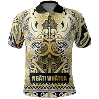 Aotearoa Iwi Ngati Whatua Polo Shirt Maori Wharenui House Tribal Pattern