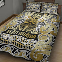 Aotearoa Iwi Ngati Whatua Quilt Bed Set Maori Wharenui House Tribal Pattern