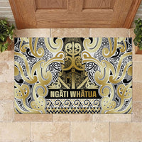 Aotearoa Iwi Ngati Whatua Rubber Doormat Maori Wharenui House Tribal Pattern