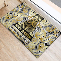 Aotearoa Iwi Ngati Whatua Rubber Doormat Maori Wharenui House Tribal Pattern