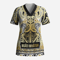 Aotearoa Iwi Ngati Whatua Scrub Top Maori Wharenui House Tribal Pattern