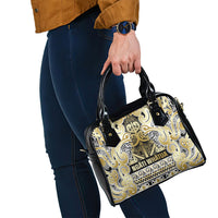 Aotearoa Iwi Ngati Whatua Shoulder Handbag Maori Wharenui House Tribal Pattern