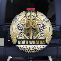 Aotearoa Iwi Ngati Whatua Spare Tire Cover Maori Wharenui House Tribal Pattern