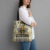 Aotearoa Iwi Ngati Whatua Tote Bag Maori Wharenui House Tribal Pattern