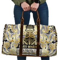 Aotearoa Iwi Ngati Whatua Travel Bag Maori Wharenui House Tribal Pattern