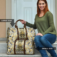 Aotearoa Iwi Ngati Whatua Travel Bag Maori Wharenui House Tribal Pattern