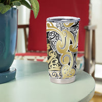Aotearoa Iwi Ngati Whatua Tumbler Cup Maori Wharenui House Tribal Pattern