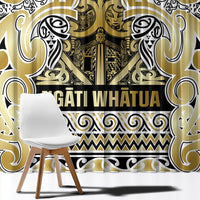 Aotearoa Iwi Ngati Whatua Window Curtain Maori Wharenui House Tribal Pattern