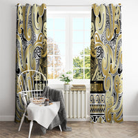 Aotearoa Iwi Ngati Whatua Window Curtain Maori Wharenui House Tribal Pattern