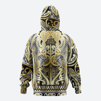 Aotearoa Iwi Ngati Whatua Zip Hoodie Maori Wharenui House Tribal Pattern