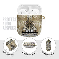 Aotearoa Iwi Waikato Tainui AirPods Case Maori Wharenui House Tribal Pattern