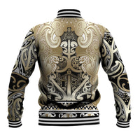 Aotearoa Iwi Waikato Tainui Baseball Jacket Maori Wharenui House Tribal Pattern