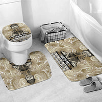 Aotearoa Iwi Waikato Tainui Bathroom Set Maori Wharenui House Tribal Pattern