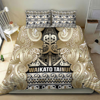 Aotearoa Iwi Waikato Tainui Bedding Set Maori Wharenui House Tribal Pattern