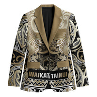 Aotearoa Iwi Waikato Tainui Blazer Maori Wharenui House Tribal Pattern