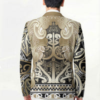 Aotearoa Iwi Waikato Tainui Blazer Maori Wharenui House Tribal Pattern
