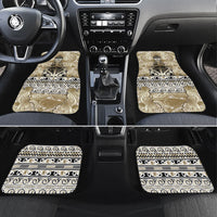 Aotearoa Iwi Waikato Tainui Car Mats Maori Wharenui House Tribal Pattern
