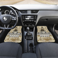 Aotearoa Iwi Waikato Tainui Car Mats Maori Wharenui House Tribal Pattern