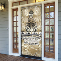 Aotearoa Iwi Waikato Tainui Door Cover Maori Wharenui House Tribal Pattern
