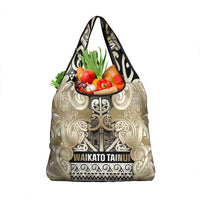 Aotearoa Iwi Waikato Tainui Grocery Bag Maori Wharenui House Tribal Pattern