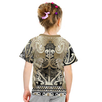 Aotearoa Iwi Waikato Tainui Kid T Shirt Maori Wharenui House Tribal Pattern