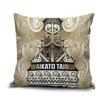 Aotearoa Iwi Waikato Tainui Pillow Cover Maori Wharenui House Tribal Pattern