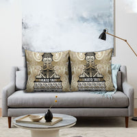 Aotearoa Iwi Waikato Tainui Pillow Cover Maori Wharenui House Tribal Pattern
