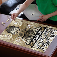 Aotearoa Iwi Waikato Tainui Puzzle Maori Wharenui House Tribal Pattern