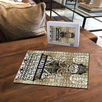 Aotearoa Iwi Waikato Tainui Puzzle Maori Wharenui House Tribal Pattern