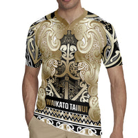 Aotearoa Iwi Waikato Tainui Rugby Jersey Maori Wharenui House Tribal Pattern