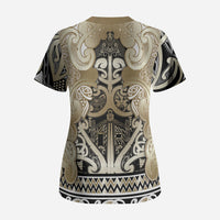 Aotearoa Iwi Waikato Tainui Scrub Top Maori Wharenui House Tribal Pattern