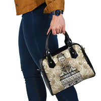 Aotearoa Iwi Waikato Tainui Shoulder Handbag Maori Wharenui House Tribal Pattern