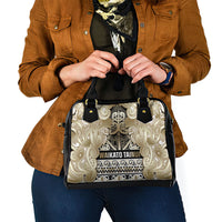 Aotearoa Iwi Waikato Tainui Shoulder Handbag Maori Wharenui House Tribal Pattern