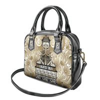 Aotearoa Iwi Waikato Tainui Shoulder Handbag Maori Wharenui House Tribal Pattern