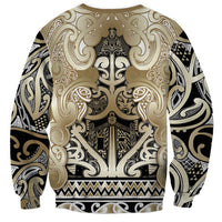 Aotearoa Iwi Waikato Tainui Sweatshirt Maori Wharenui House Tribal Pattern