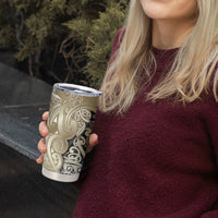 Aotearoa Iwi Waikato Tainui Tumbler Cup Maori Wharenui House Tribal Pattern