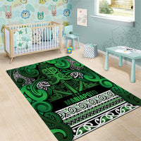 Aotearoa Iwi Ngati Maniapoto Area Rug Maori Wharenui House Tribal Pattern