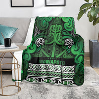 Aotearoa Iwi Ngati Maniapoto Blanket Maori Wharenui House Tribal Pattern
