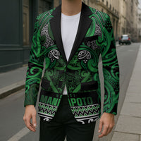 Aotearoa Iwi Ngati Maniapoto Blazer Maori Wharenui House Tribal Pattern