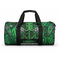 Aotearoa Iwi Ngati Maniapoto Duffle Bag Maori Wharenui House Tribal Pattern