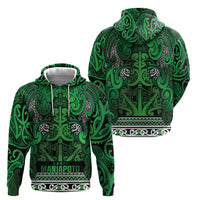 Aotearoa Iwi Ngati Maniapoto Hoodie Maori Wharenui House Tribal Pattern