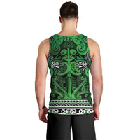 Aotearoa Iwi Ngati Maniapoto Men Tank Top Maori Wharenui House Tribal Pattern