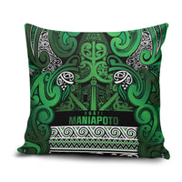 Aotearoa Iwi Ngati Maniapoto Pillow Cover Maori Wharenui House Tribal Pattern