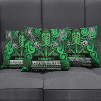 Aotearoa Iwi Ngati Maniapoto Pillow Cover Maori Wharenui House Tribal Pattern