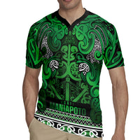 Aotearoa Iwi Ngati Maniapoto Rugby Jersey Maori Wharenui House Tribal Pattern