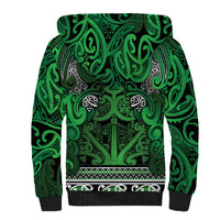 Aotearoa Iwi Ngati Maniapoto Sherpa Hoodie Maori Wharenui House Tribal Pattern