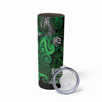 Aotearoa Iwi Ngati Maniapoto Skinny Tumbler Maori Wharenui House Tribal Pattern